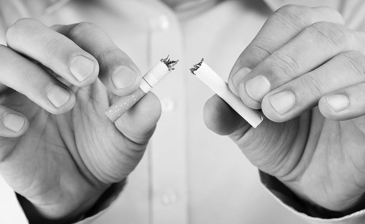 Denial of smoking in case of prostatitis